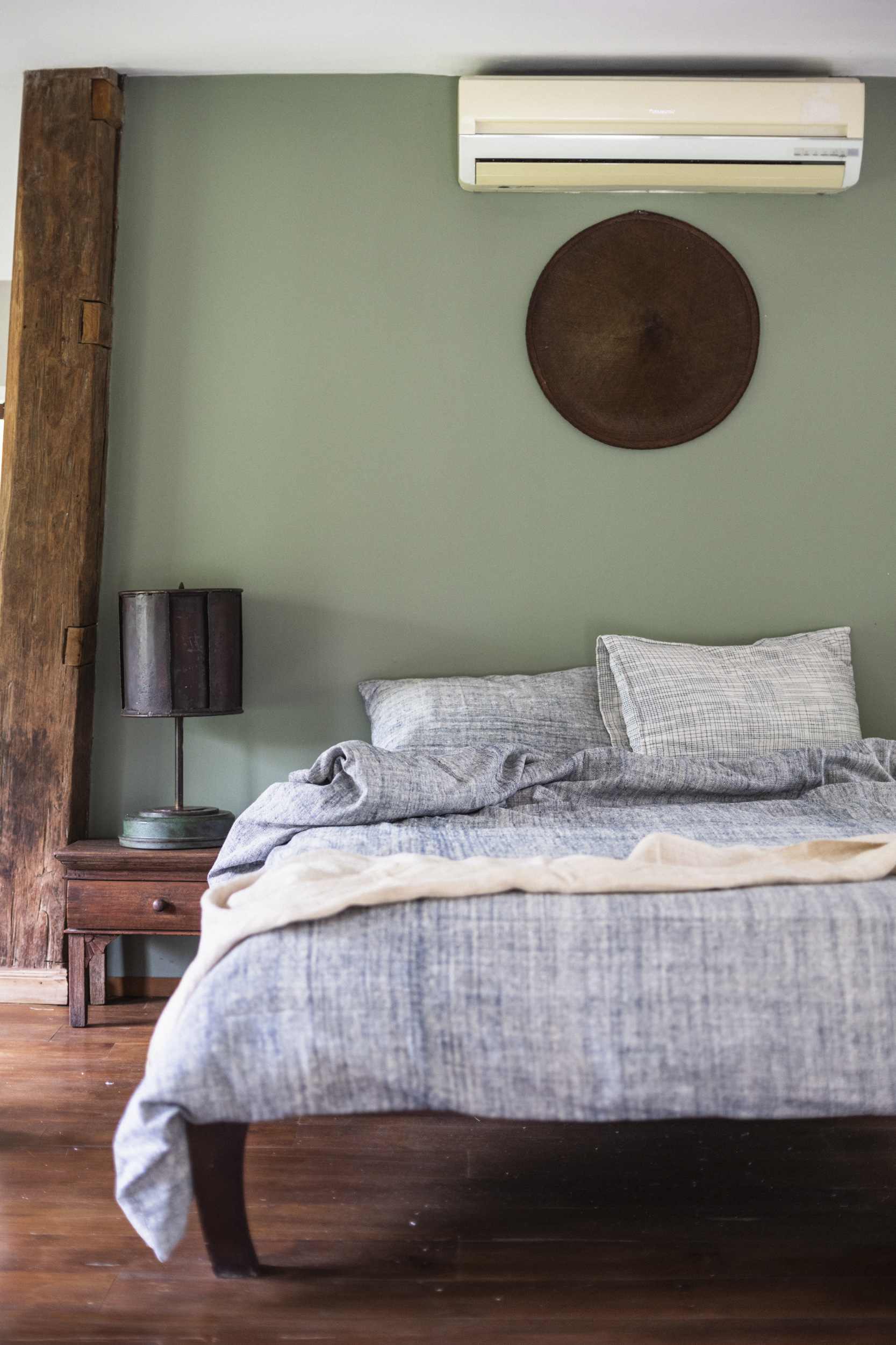 Handwoven Cotton Duvet Set (Indigo Melange) - Image 3